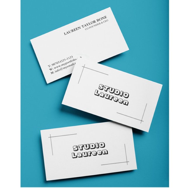 Modern enkel minimalistisk Affärskort Visitkort (Skapare uppladdad)