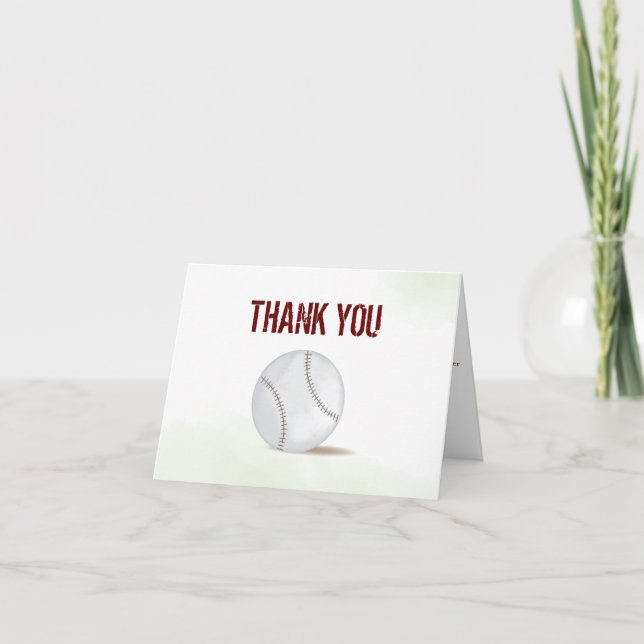 Modern Enkel Minimalistisk Baseball Tack Kort (Framsida)