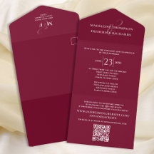 Modern enkel, minimalistisk Bourgogne | OSA av QR-