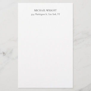 Modern Enkel Minimalistisk Brevpapper