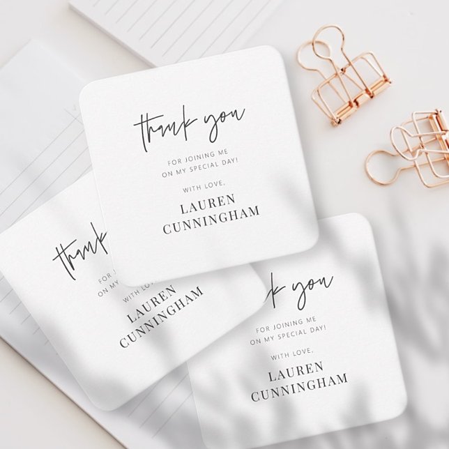 Modern enkel, minimalistisk Chic-Tack Anteckningskort (Skapare uppladdad)