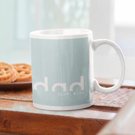 Modern enkel, minimalistisk design för Pappa Kaffemugg