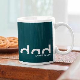 Modern enkel, minimalistisk design för Pappa Kaffemugg