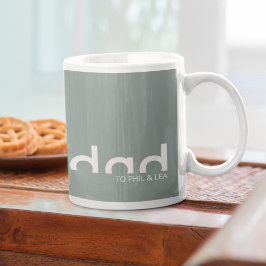 Modern enkel, minimalistisk design för Pappa Kaffemugg