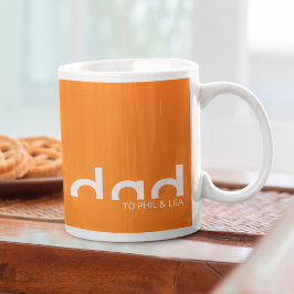 Modern enkel, minimalistisk design för Pappa Kaffemugg