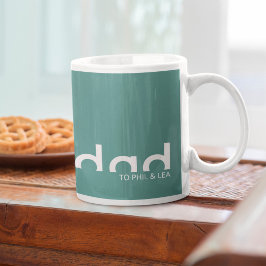 Modern enkel, minimalistisk design för Pappa Kaffemugg