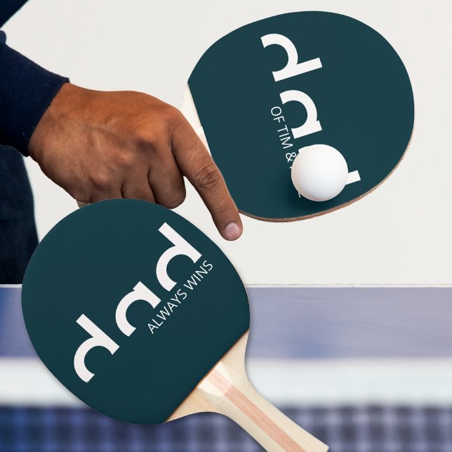 Modern enkel, minimalistisk design för Pappa Pingisracket (table tennis paddle for dad)