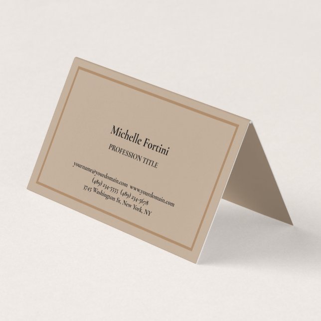 Modern enkel, minimalistisk Elegant Visitkort (Framsida)