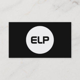 Modern enkel, minimalistisk, fet svart Professione Visitkort