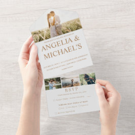 Modern enkel, minimalistisk foto Bröllop