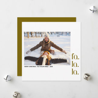 modern enkel minimalistisk jul fyrkantig foto julkort