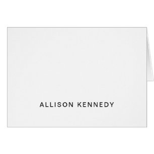 Modern enkel, minimalistisk, ren Elegant Grått Bla OBS Kort