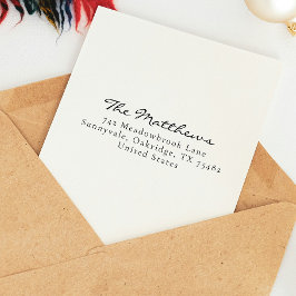 Modern enkel, minimalistisk Returadress Självfärgande Stämpel