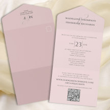 Modern enkel, minimalistisk Rosa | OSA av QR-kod