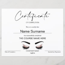 Modern enkel minimalistisk slutbevis