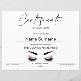 Modern enkel minimalistisk slutbevis