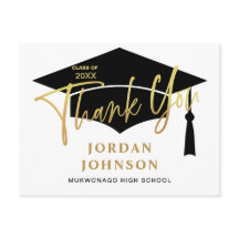 Modern enkel, minimalistisk Studenten Tack