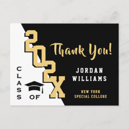 Modern enkel, minimalistisk Studenten Tack Vykort