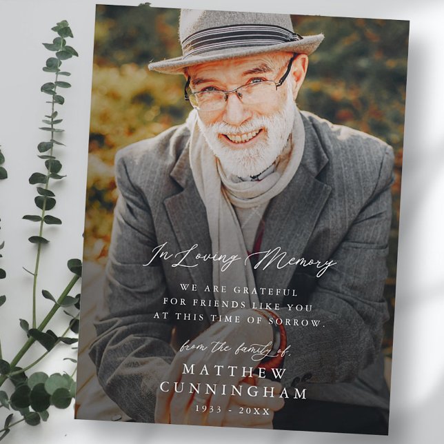 Modern enkel minnesbild vykort (Skapare uppladdad)