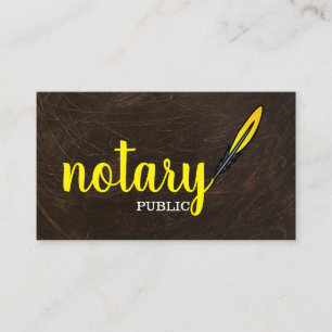 Modern Enkel Mobil Notarius Publicus Elegant Skrif Visitkort