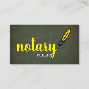Modern Enkel Mobil Notarius Publicus Elegant Skrif Visitkort