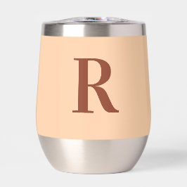 Modern enkel monogram Beige