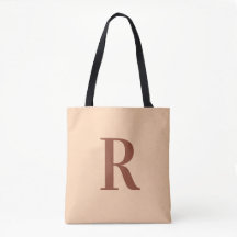 Modern enkel monogram Beige