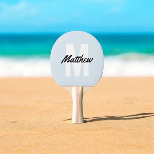 Modern enkel Monogram Namn-minimalistisk Pingisracket