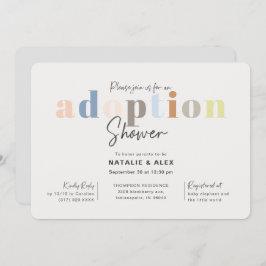 Modern, enkel, neutral babyvisningsprogram för kön inbjudningar