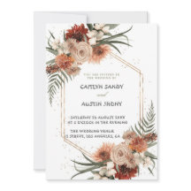 Modern Enkel Neutral Boho Blommig