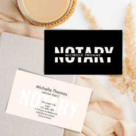 Modern enkel notarie Loan Signing Agent Business C Visitkort