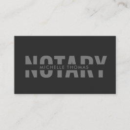 Modern enkel notarius publicus undertecknar Agent Visitkort