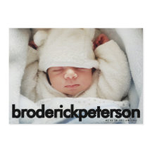 Modern Enkel Nyfödd Foto Baby Födelse