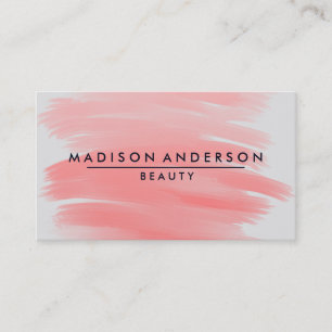 Modern, enkel och klassisk skönhet i vattenfärg visitkort