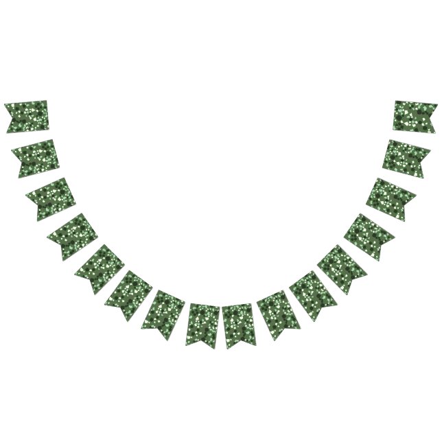 Modern enkel Oliv grönt Terrazzo-buntning Vimplar (Alla)