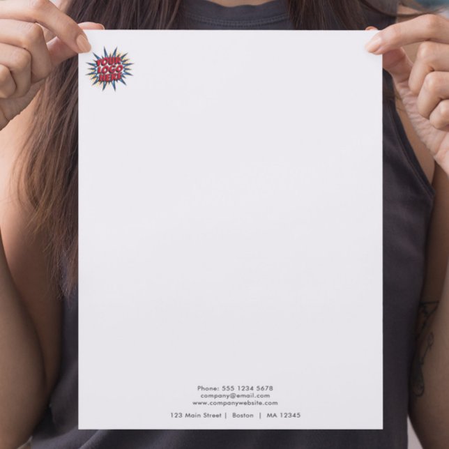 Modern enkel överföring av logotyp brevhuvud (Skapare uppladdad)