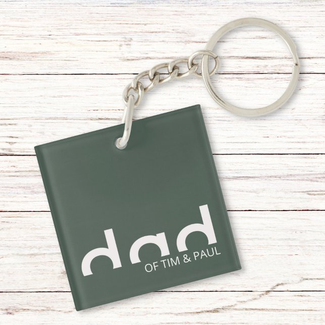 Modern enkel Pappa-design med barnbarn Namn (Skapare uppladdad)