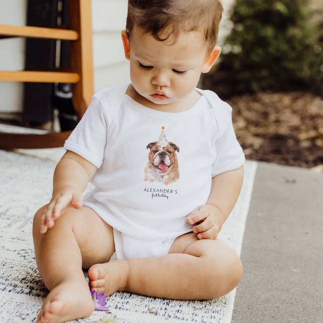 Modern enkel Party-djur, födelsedag 1:a födelsedag T Shirt (Skapare uppladdad)