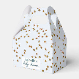 Modern enkel Pastel Blue Guld Star Presentaskar