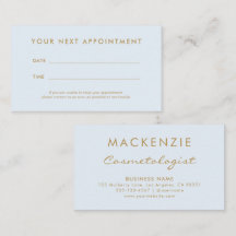 Modern enkel Pastel Blue Salon