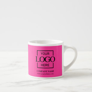 Modern Enkel Personlig Företagsetikett Logo Espressomugg