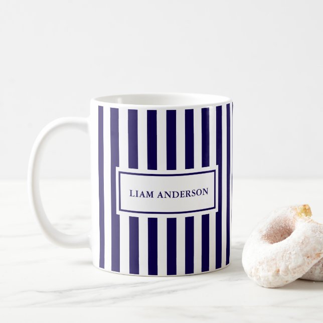 Modern enkel Personlig - marinerat Lodrät med  Kaffemugg (Med munk)