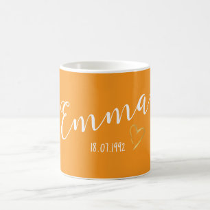 Modern enkel Personlig Namn Kaffemugg
