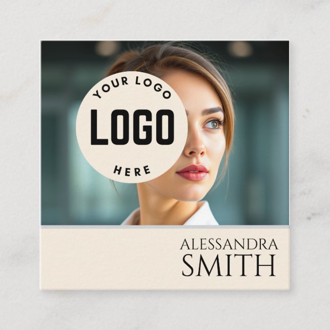 Modern enkel Professionell - affärsfotofyrkant (Framsida)