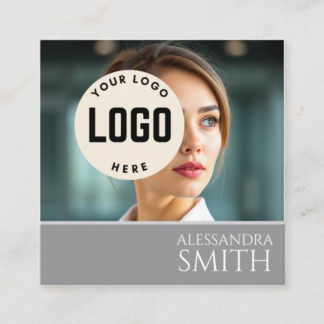 Modern enkel Professionell - affärsfotofyrkant (Framsida)