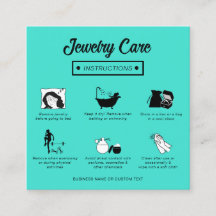 Modern enkel Professionell - Teal Jewelry Care Gui