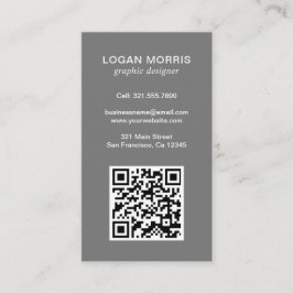 Modern enkel QR-kod Visitkort