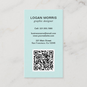 Modern enkel QR-kod Visitkort