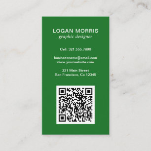 Modern enkel QR-kod Visitkort