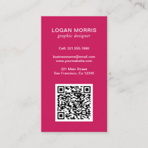 Modern enkel QR-kod Visitkort